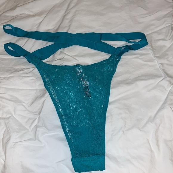 Beautiful Lace Thong in Turquoise from Victoria’s Secret - Picture 2 of 4